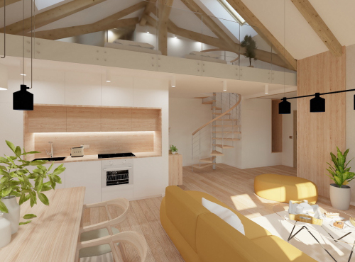 Horské apartmány v projekte Kuszmannov bazár, Tatranská Lomnica
