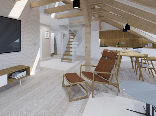 Horské apartmány v projekte Kuszmannov bazár, Tatranská Lomnica
