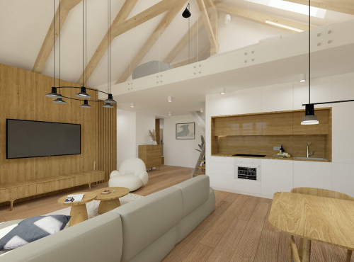 Horské apartmány v projekte Kuszmannov bazár, Tatranská Lomnica