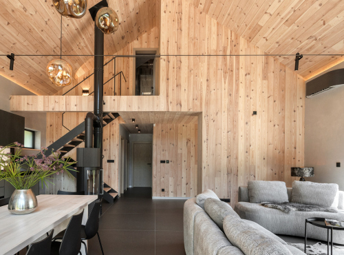Design chalet in the Javorníky Mountains, Bytča - Veľké Rovné